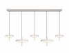 Lampa wisząca LED wielopunktowa okrągłe klosze designerska nowoczesna ściemnialna KEATON 340210576 Trio